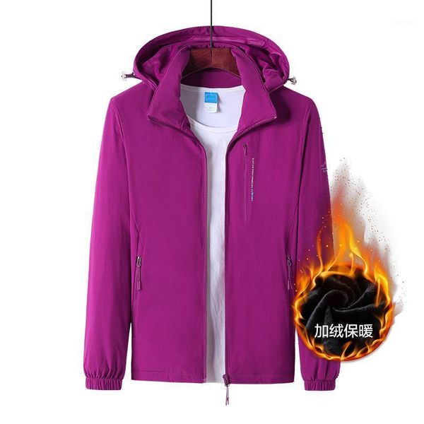 

outdoor jackets&hoodies men's and women's plush jacket waterproof breathable warm coat solid color sports mountaineering hiking1, Blue;black