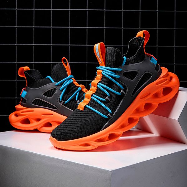 

summer new classic casual breathable leisure sports trend large size male shoes zapatillas hombre, Black;brown