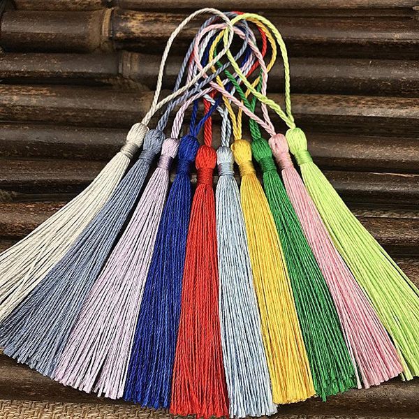

100pcs pack silk tassel fringe brush sewing accessories tassel fringe trim tassel pendant for curtains jewelry diy home decor h jllwcl