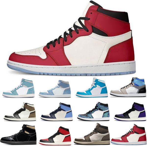 

brand new 1s man's basketball shoes turbo green hyper royal unc dark mocha obsidian tie dye court purple bred toe jack chicago twist un