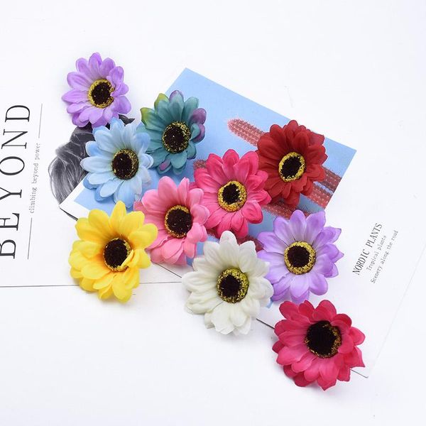 

10 30 свадебные декоративные цветы настенные шелковые ромашки рождественские декор для дома свадебные аксессуары клиренс искусственные цветы