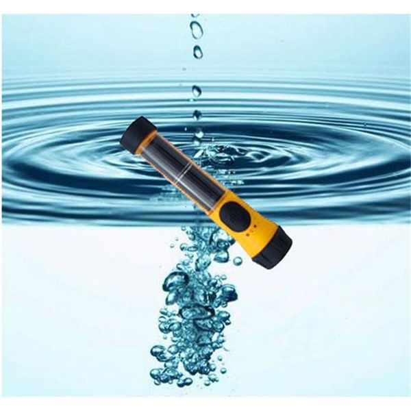 

outdoor waterproof solar powered rechargeable led flashlight torch lamp w/backup battery us