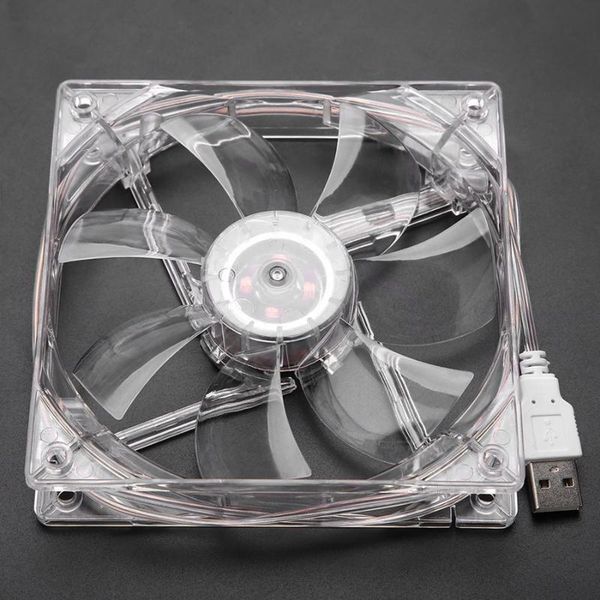 

fans & coolings 8cm/12cm usb led transparent colorful light rgb cooling fan pc computer cpu