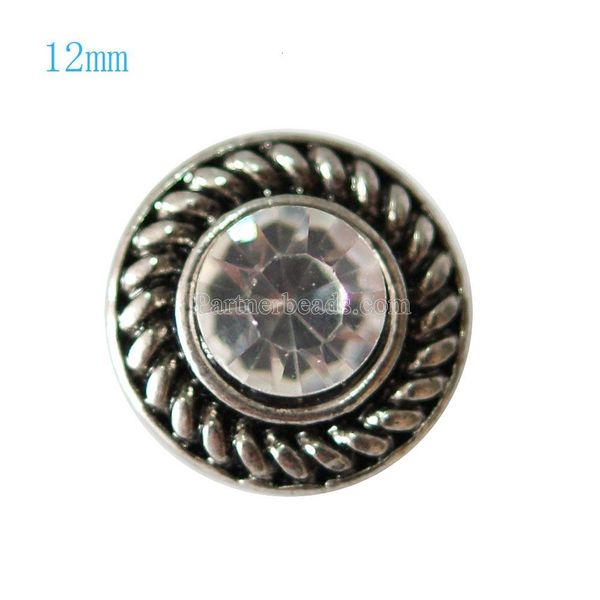 

wholesale-10pcs/lot interchangeable partnerbeads small button 12mm ginger snap jewelry kb7268-s, Golden;silver