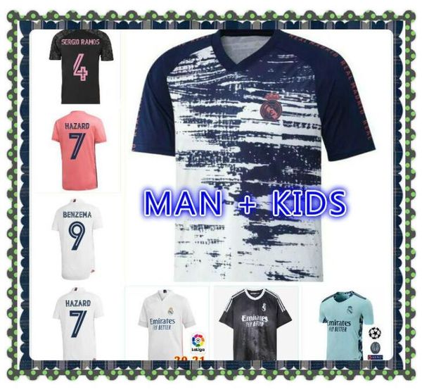 

вентиляторы / игрока реал мадрид футбол джерси 20/21 опасность sergio ramos benzema vinicius camiseta футбольная рубашка униформа мужчины, Black;yellow