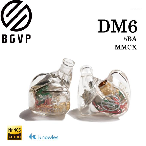 

2020 bgvp dm6 customized earphone audiophile hifi earphone monitor in-ear balanced armature mmcx cable iem1