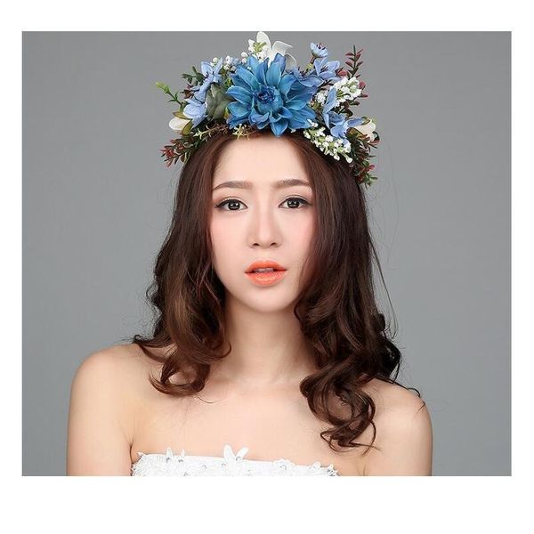 

wedding bride flower wreath bride headdress jewelry kids party floral garlands bridesmaid headband pgraphy jewelry qylefc