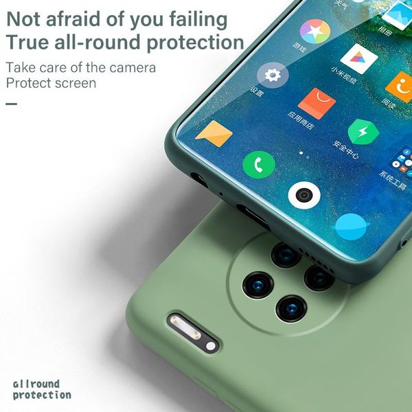 

ультратонкий милый мягкий жидкий силиконовый чехол для телефона для huawei mate 30 20 p40 p0 p20 p20 lite pro honom роскошная окрашенная кра
