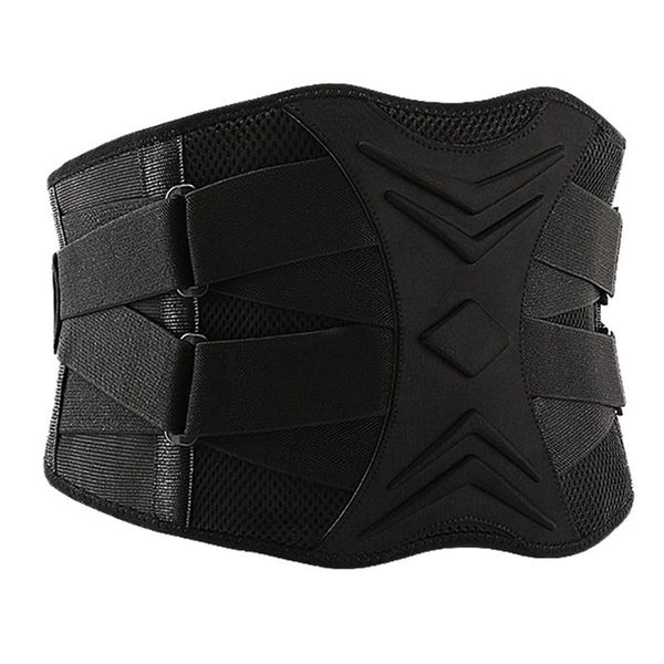 

waist support men adjustable trainer fitness belt sport protection back absorb sweat protective gear, Black;gray