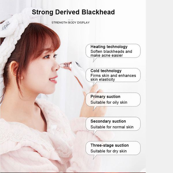 

electric face clean blackhead remover machine add ice cool head skin care pore vacuum suction acne pimple removal hoursehold new