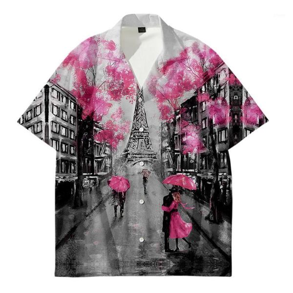 

wamni fashion people abstract shirt man leisure short sleeve street dress 3d shirt harajuku hip hop loose unique and novel1, White;black