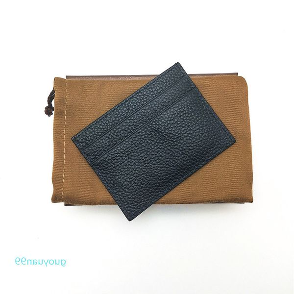 

new-famous classic genuine leather men women credit card bank card holder mini small wallet with box