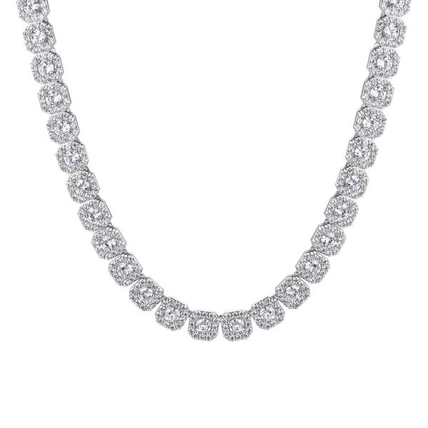 

fashion full diamond diamond necklace hip hop hip hop cuba miami domineering big chain clothing accessories, Silver