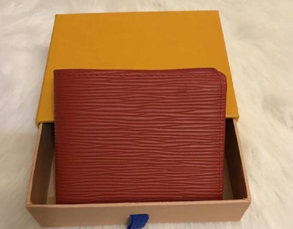 

brand designer wallet with gift box luxury short wallets card holders famous for men women purse clutch bags 05, Red;black