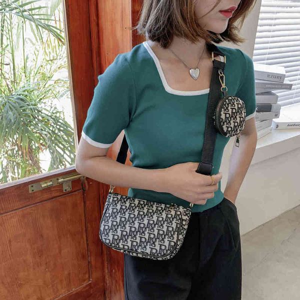 

2022 factory wholesale new latest luggage bag female summer jacquard messenger bag ins single shoulder canvas bags