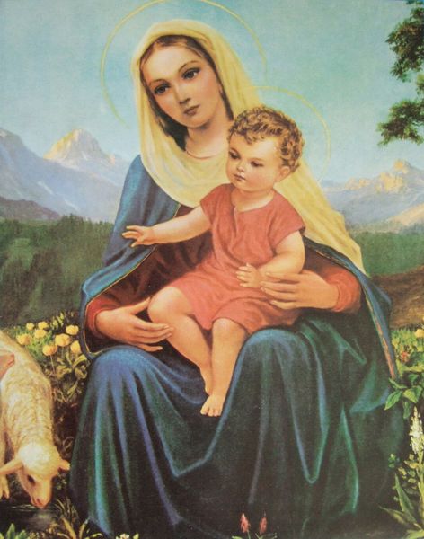 

catholic paintings blessed vrigin mary w/ baby jesus home decoration oil painting on canvas wall art canvas pictures for wall decor 201120