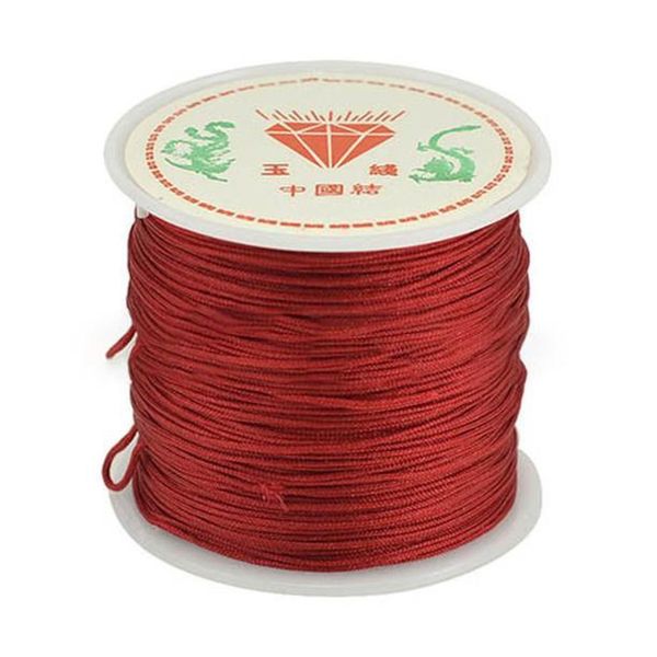 

45m roll nylon cords 0.8mm kumihimo thread for diy jewerly making accessory tassel line braided rope beading bracelet supplier h qylygw