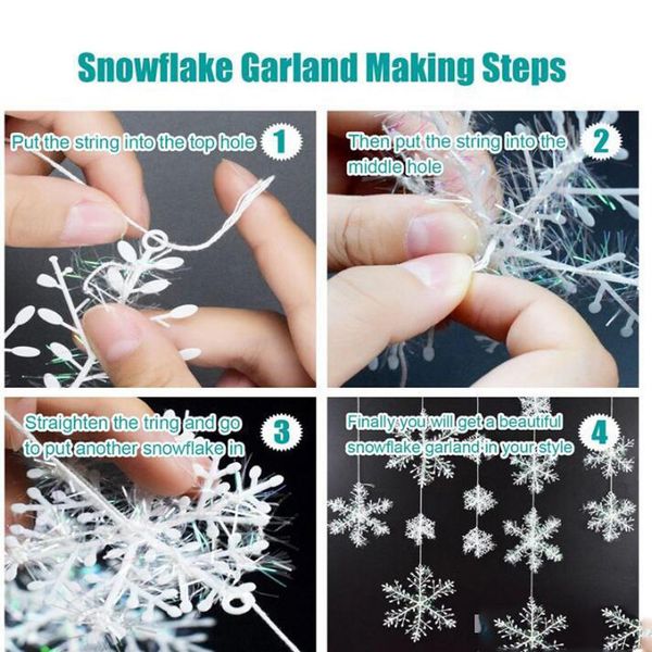 

snowflake home hanging white christmas for tree decorations weddding party 6pcs trees window stickeruuoo