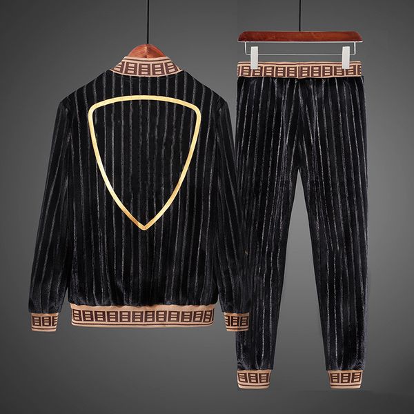 

2021 mens designer tracksuit men's casual business men's black suit fashion 2pcs men outdoor jogging sportswear suits m-4xl