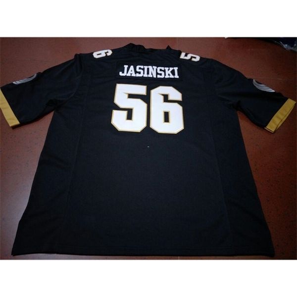 

121 ucf knights pat jasinski #56 real full embroidery college jersey size s-4xl or custom any name or number jersey, Black