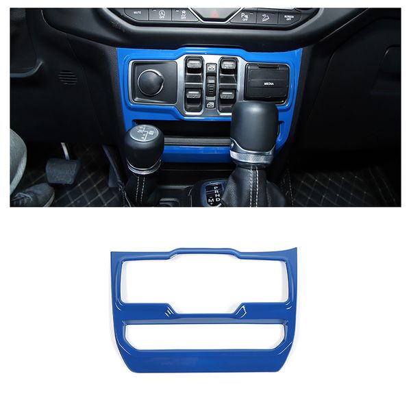 

abs window control panel trim interior decoration accessories for jeep wrangler jl jt 2018 up blue