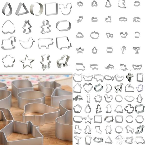 

cookie cutters moulds aluminum alloy cute animal shape biscuit mold diy fondant pastry decorating baking kitchen tools 47 l2