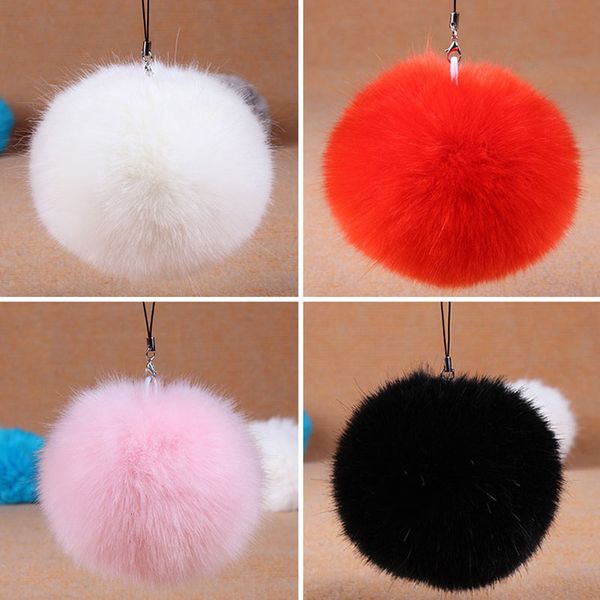 

keychain fluffy faux rabbit fur ball pom pom for women pompon bag charm key ring trinket phone key holder wedding jewelry gift souvenirs, Slivery;golden