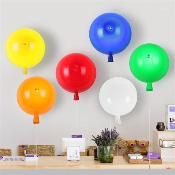 

wall lamp balloon colorful led children's room cartoon lampara aisle home decoration christmas decor lighting party1