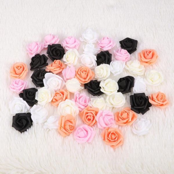 

50pcs foam rose flowers ornament unique chic lifelike delicate candy gift decorative flowers imitation rose1