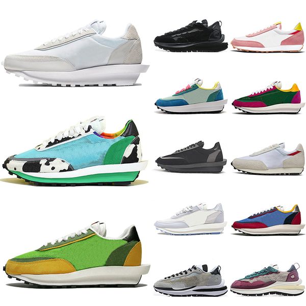 

pegasus waffle ldv nylon white black chunky dunky strangelove women mens running shoes undercover daybreak sports trainers sneakers