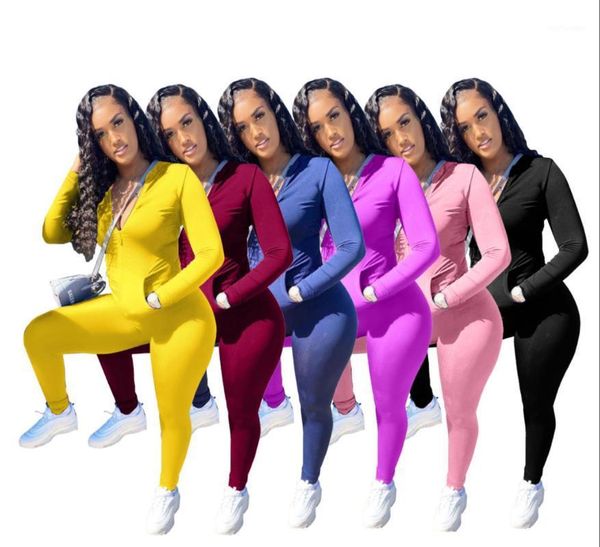 

hooded jackets 2 piece set women clothes autumn winter and sporting pants sweat suit two piece vocation outfit matching sets1, Gray