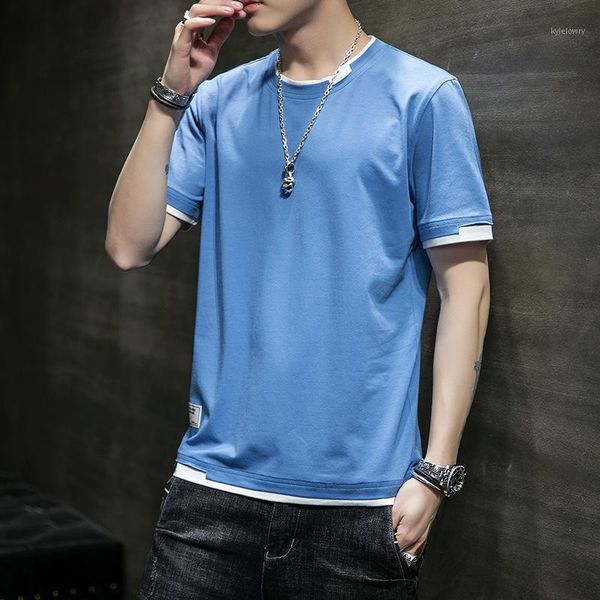 

fashion men t-shirts summer brand hip hop men's t shirt 2020 new male cotton t shirts1, White;black
