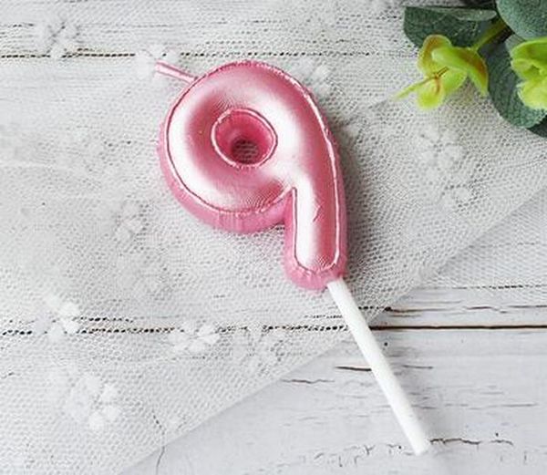 

голубой розовый 0 9 номер неиживанные свечи кекс топпер номер дня рождения свеча партия поставляет украшения торта синий розовый 0 9 bbyxjx