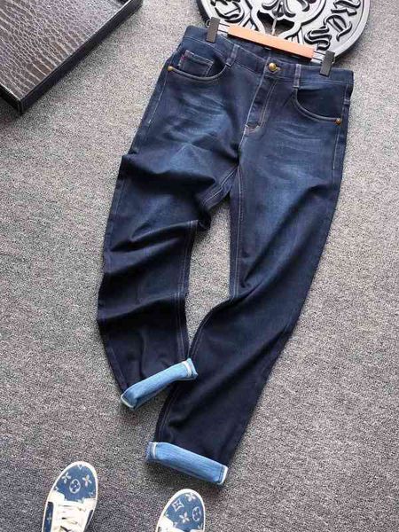

men's jeans designer jeans mens denim pants business must-have spring and summer gentlemen imported high-quality soft comfortable thick, Blue