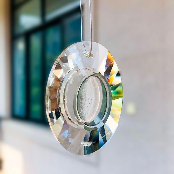 

colorful lamp prisms chandelier glass crystals hanging drops pendants rainbow maker crafts art work project parts replacement di h jllgha