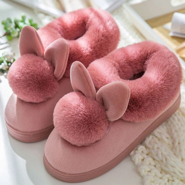 

trendy female shoes fuzzy slippers velvet indoor plush slippers solid ladies home slippers woman shoes size 36-41 y201026, Black