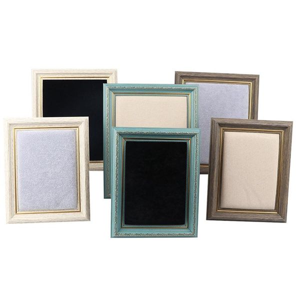 

байкового solid wood photo frame jewelry стеллаж серьга показать stand, Pink;blue