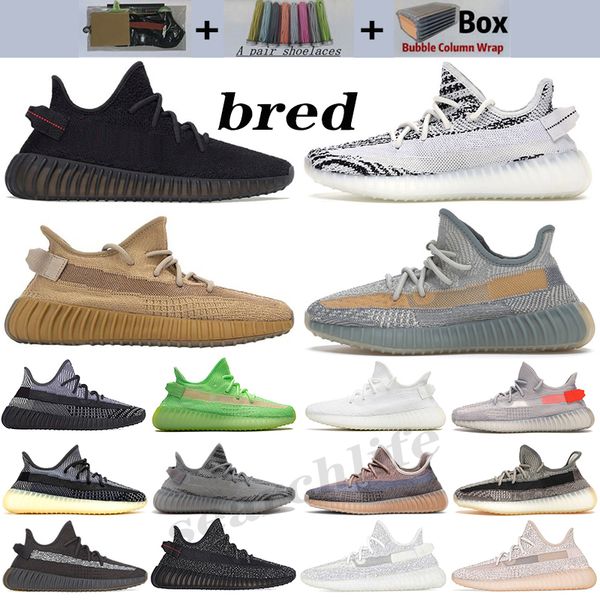 

kanye west bred earth men sports sneakers israfil black static reflective cream white beluga 2.0 yecheil cinder zebra v2 women running shoes