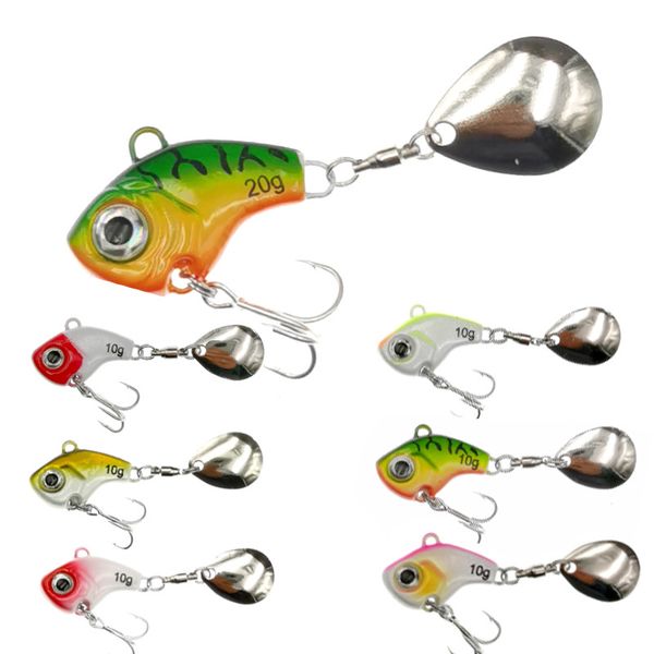 

fishing lures bass buckeye shape metal vib with rotating sequins can be far casting multi-style multi-color available for selection