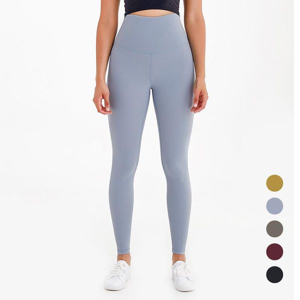 

high waist women's yoga pants high elasticity soft nude light leggings fitness sports pants designer ladies running workout pants, White;red