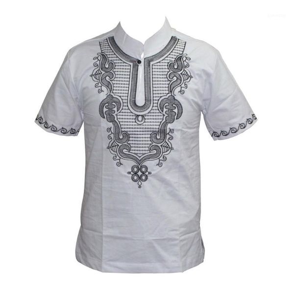 

mr hunkle fashion men's dashiki 2017 male africa vintage dashiki design summer embroidery t-shirt for men1, Red