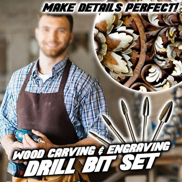 

wood carving and engraving drill bit set electric grinding white steel pointed knife wood carving milling cutter1