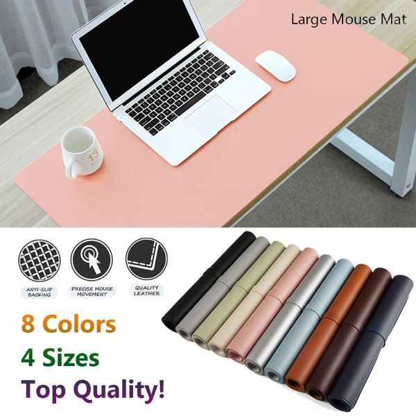 

mouse pads & wrist rests 1pc large size pad desk mat locking edge leather gaming gamer anti-slip keyboard for lappc accessories1