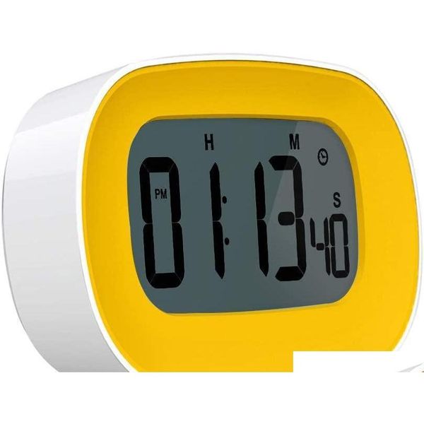 

digital kitchen satch timer alarm clock big bold digits 12/24 hr time count up countdown z1q6o