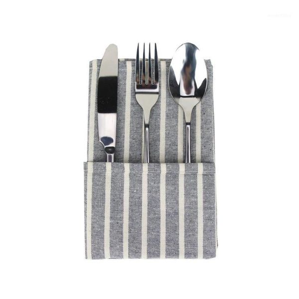 

striped cloth napkins set of 12 pcs 30x40cm cotton linen napkins dinner table1