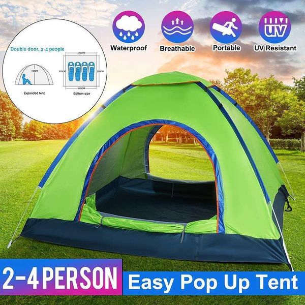 

1-2/3-4 person backpacking tent outdoor camping 4 seasons tent with double layer waterproof hiking trekking