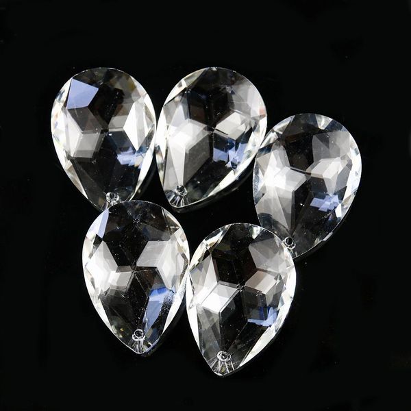 

5pcs 38mm bauhinia crystal prisms hanging crystal decorations chandelier parts suncatcher clear christmas wedding party decor h bbyisp