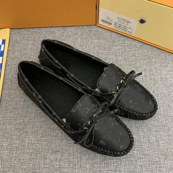 

2020 leather loafers shoes with buckle brand fashion women a variety of style slippers ladies casual flats 35-41, Black