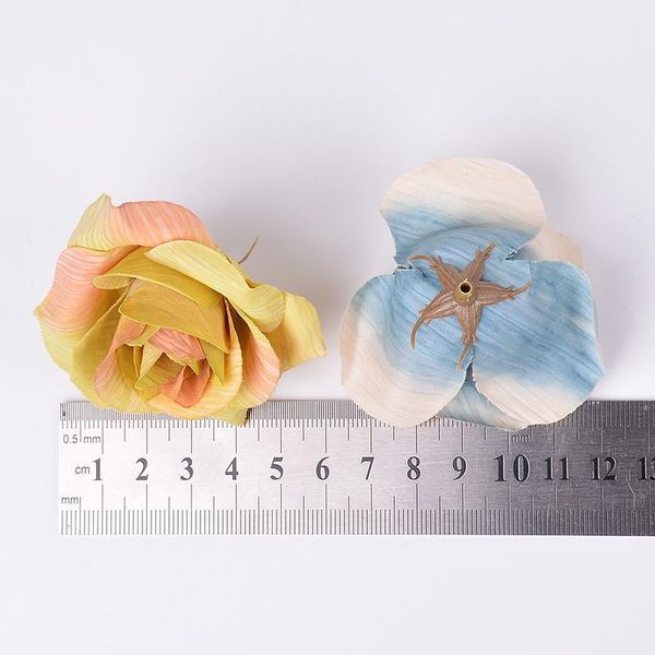 

5pcs gradient silk rose artificial flowers for wedding home decoration fake flower supplies diy craft wreath gifts scra bbypdb
