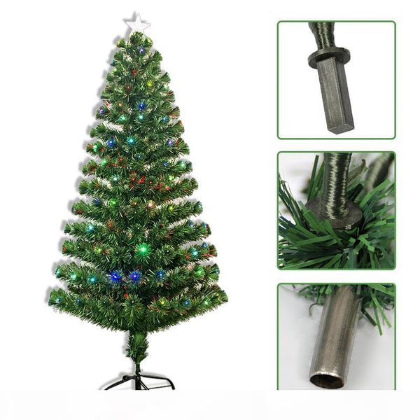 

de ship )1.2m 1.5m 1.8m 2.1m colorful light lamp christmas tree green xmas tree iron stand home decoration arbol de navidad
